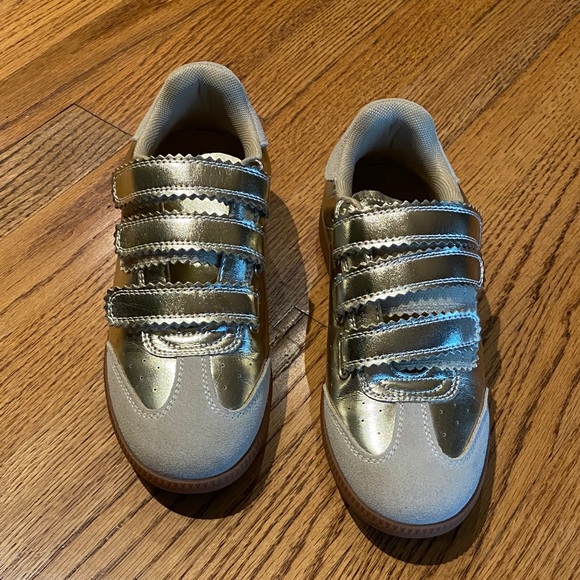 Gold Steve Madden Sneakers - Picture 1 of 3